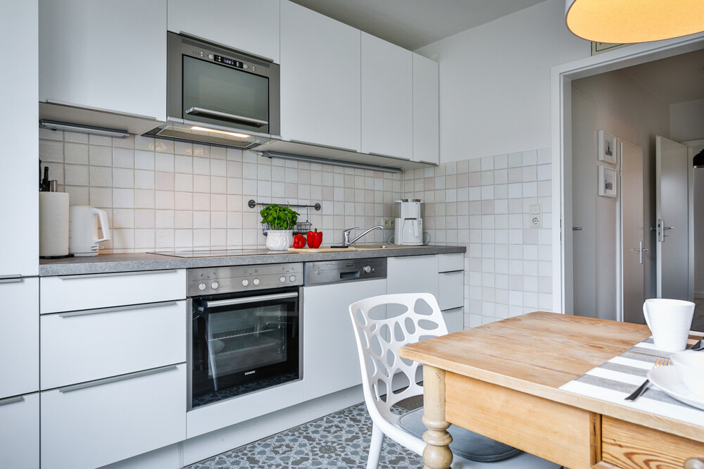 "Plyck-Hüs" – Charmantes Küstendomizil im Süden Sylts - Separate Küche