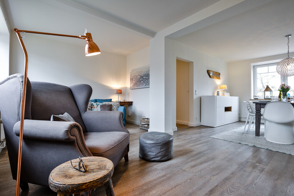 "Plyck-Hüs" – Charmantes Küstendomizil im Süden Sylts - Wohnzimmer