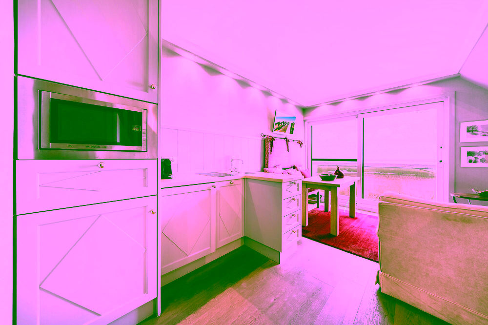 Traumhafte Wohnung: Wiesen, Wattenmeer und Weitblick direkt vor der Tür! - Küchenzeile