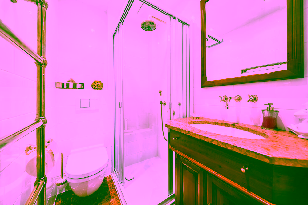 Traumhafte Wohnung: Wiesen, Wattenmeer und Weitblick direkt vor der Tür! - Badezimmer