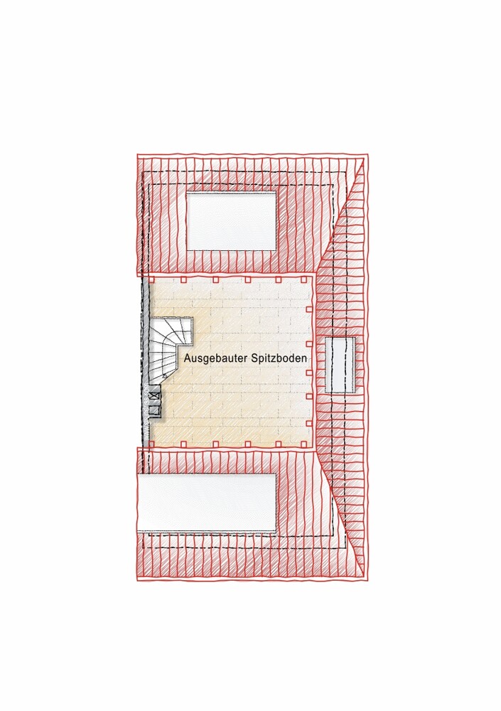 Renovierte Doppelhaushälfte mit Garten – zentral gelegen auf Sylt - Dachgeschoss