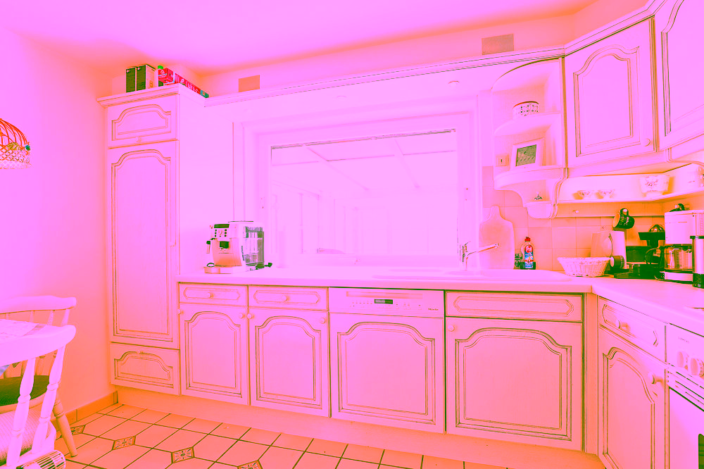 Traumhaus unter Reet mit sensationellem Meerblick - Separate Küche