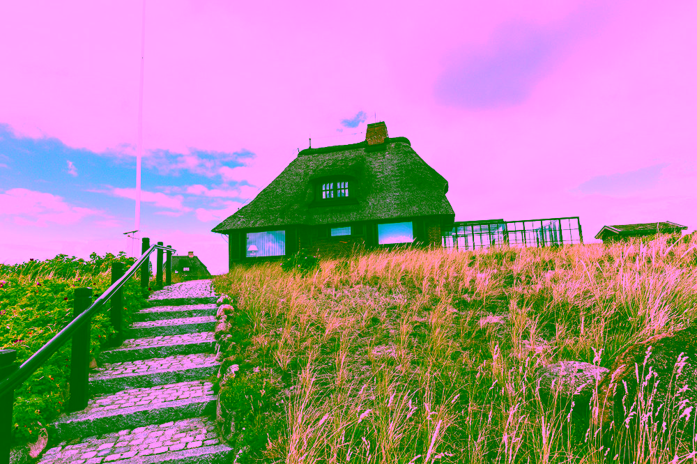 Traumhaus unter Reet mit sensationellem Meerblick - Bild