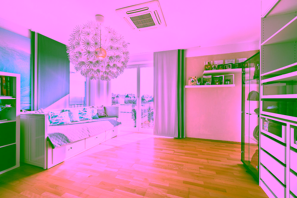 Nordisches Wohngefühl in Meeresnähe - Schlafzimmer mit direkt angeschlossenem en suite Bad