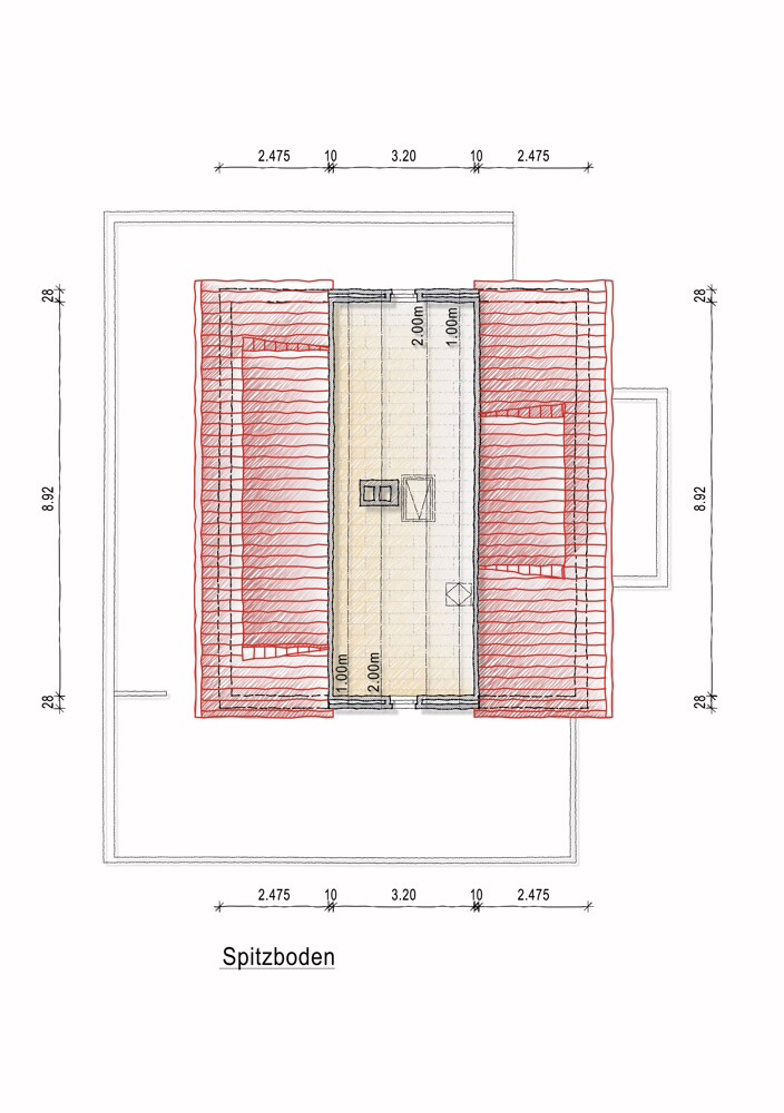 Grundriss Spitzboden