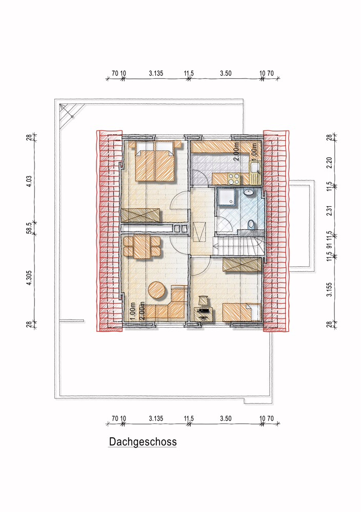 Grundriss Dachgeschoss