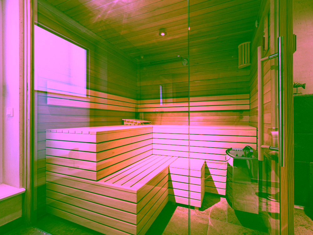 Strandnah, exklusiv und großzügig – Neubauhaushälfte in ruhiger Lage von Rantum - Sauna im UG