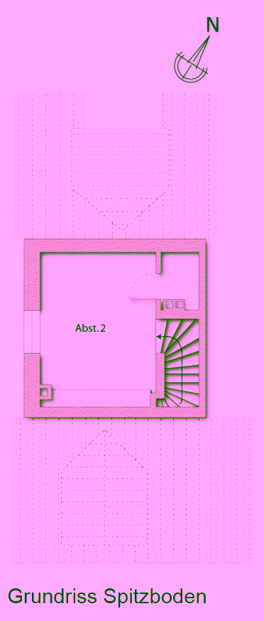 Charmante Eigentumswohnung mit Balkon - Grundriss Spitzboden