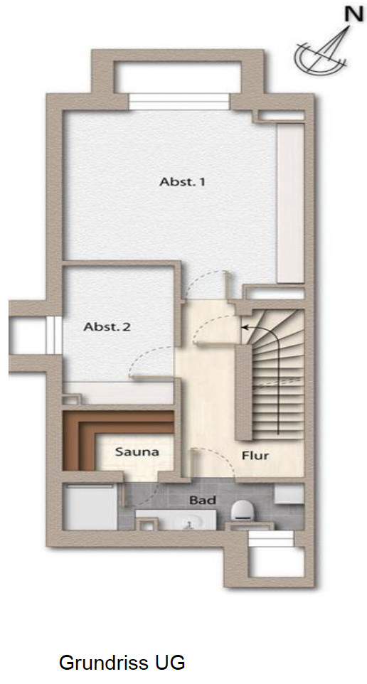 Außergewöhnliche und große Erdgeschosswohnung mit Garten im Herzen von Hörnum - Grundriss