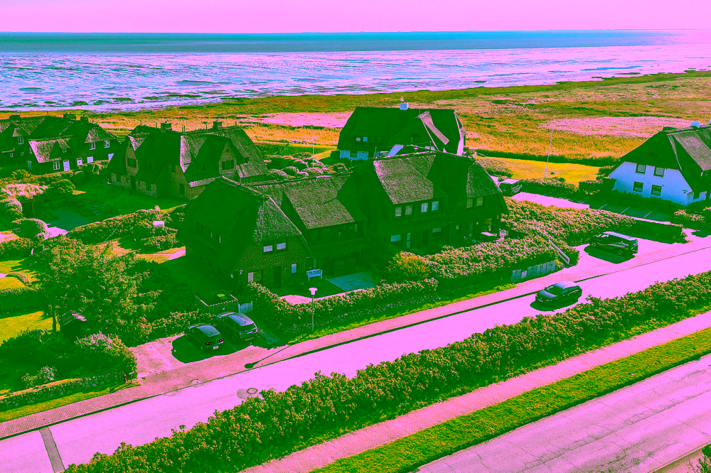 Reetgedeckte Drei-Zimmer-Wohnung mit Blick aufs Wattenmeer in Rantum - Nah am Wattenmeer