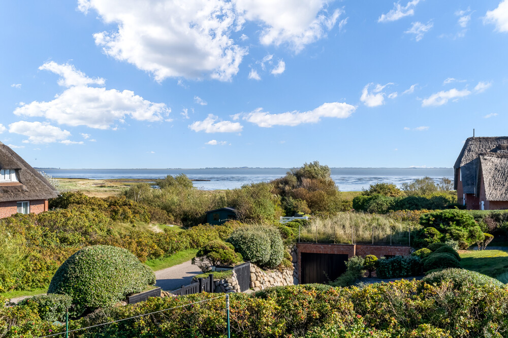 Reetgedeckte Drei-Zimmer-Wohnung mit Blick aufs Wattenmeer in Rantum - Blick