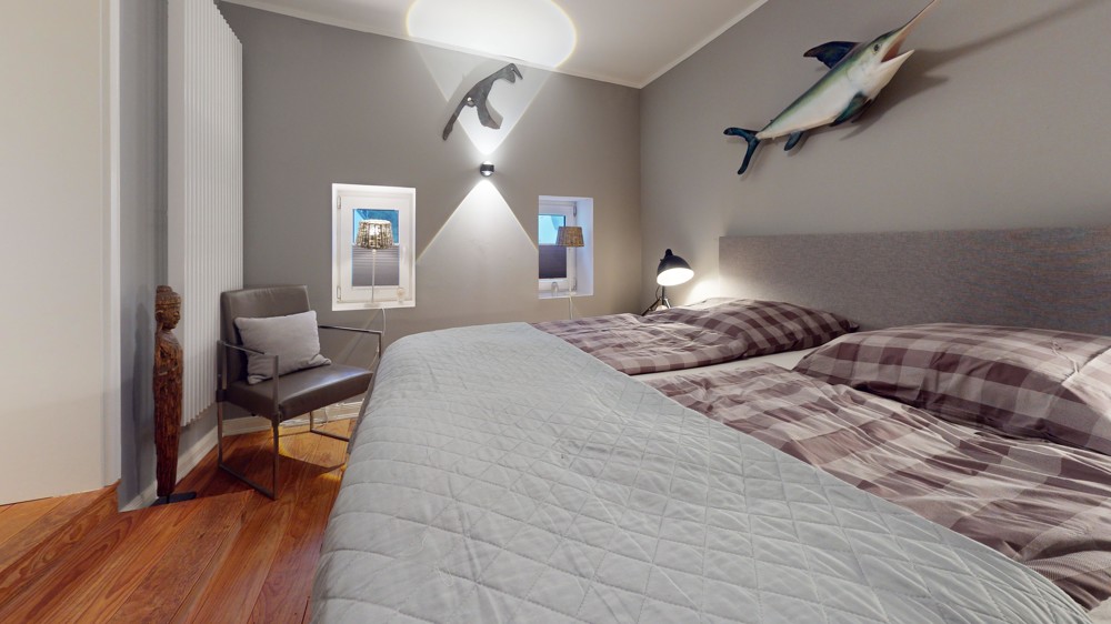 Großzügige Wohnung direkt am Badestrand - Schlafzimmer 2