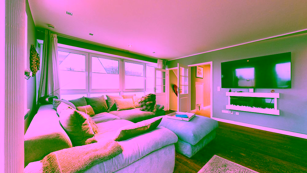 Großzügige Wohnung direkt am Badestrand - Wohnzimmer