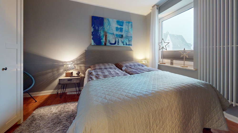 Großzügige Wohnung direkt am Badestrand - Schlafzimmer 1