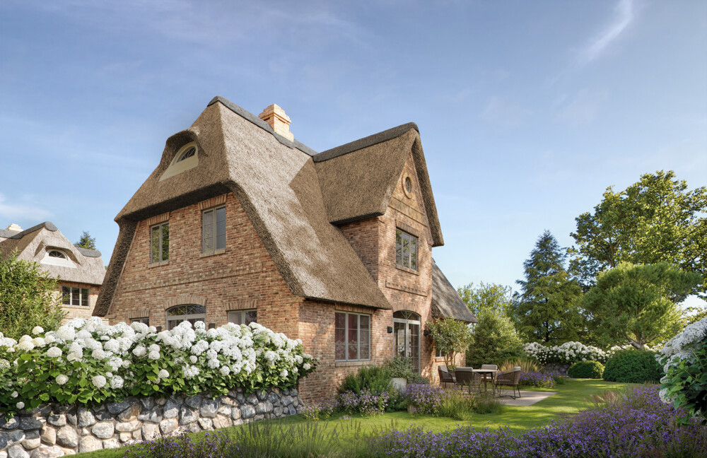 Provisionsfrei: Exklusives Neubau-Einzelhaus mit Ferienvermietungsgenehmigung - Westansicht (Visualisierung)