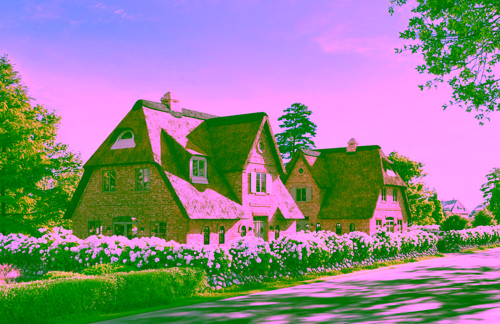 Provisionsfrei: Exklusives Neubau-Einzelhaus mit Ferienvermietungsgenehmigung - Ansicht von der alten Dorfstraße (Visualisierung)