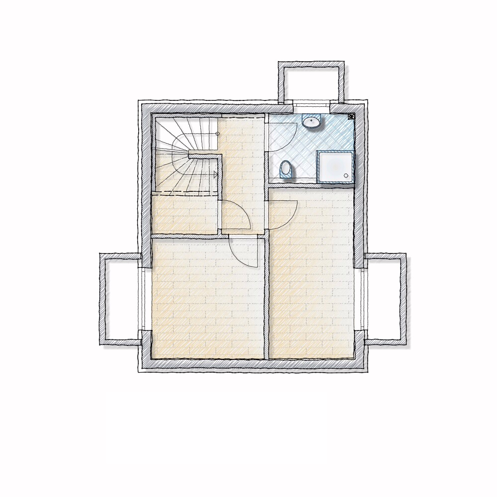 Klein wohnen, groß leben – Einzelhaus mit großzügigem Garten für Gewerbetreibende & Freiberufler - Grundriss Souterrain