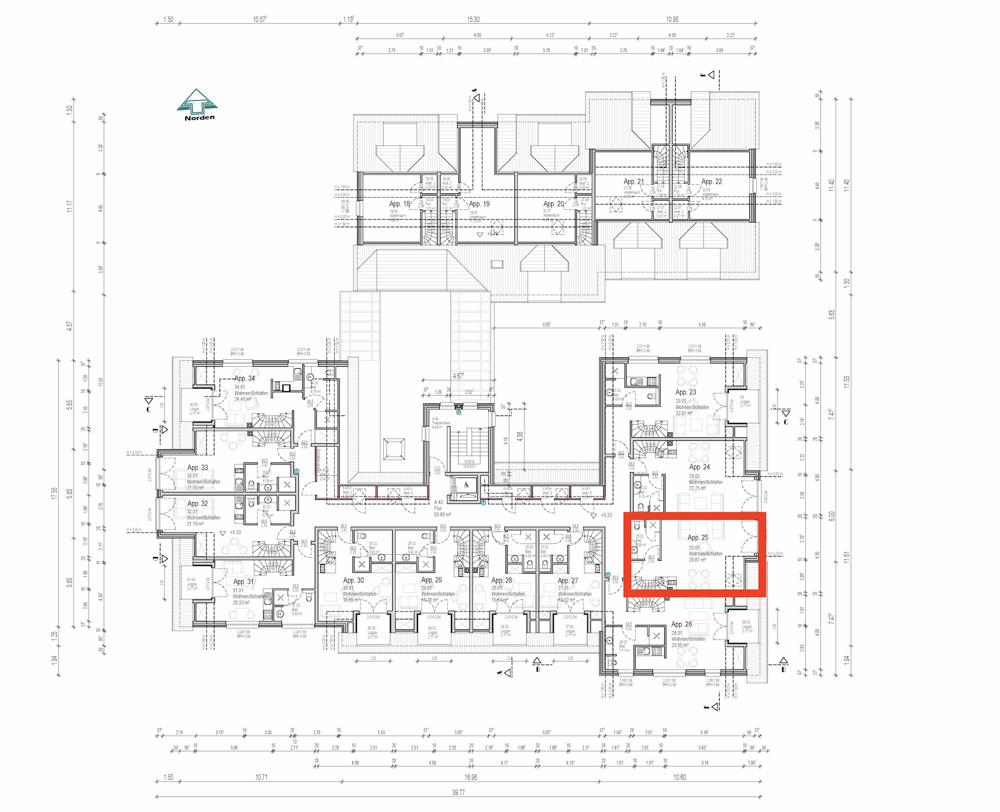 Hochwertige Kapitalanlage in exklusiver Lage im Aparthotel am Leuchtturm - Grundriss gesamter Komplex