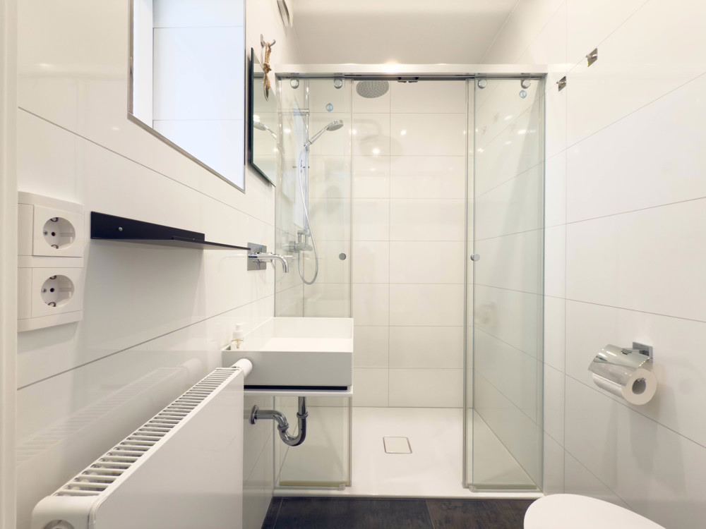 Hörnumer Rarität - Rotklinker Doppelhaushälfte mit Blick auf die Dünen - Badezimmer im Erdgeschoss