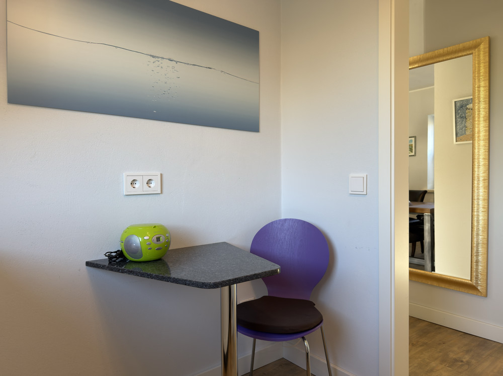 Hörnumer Rarität - Rotklinker Doppelhaushälfte mit Blick auf die Dünen - Sitzecke Küche