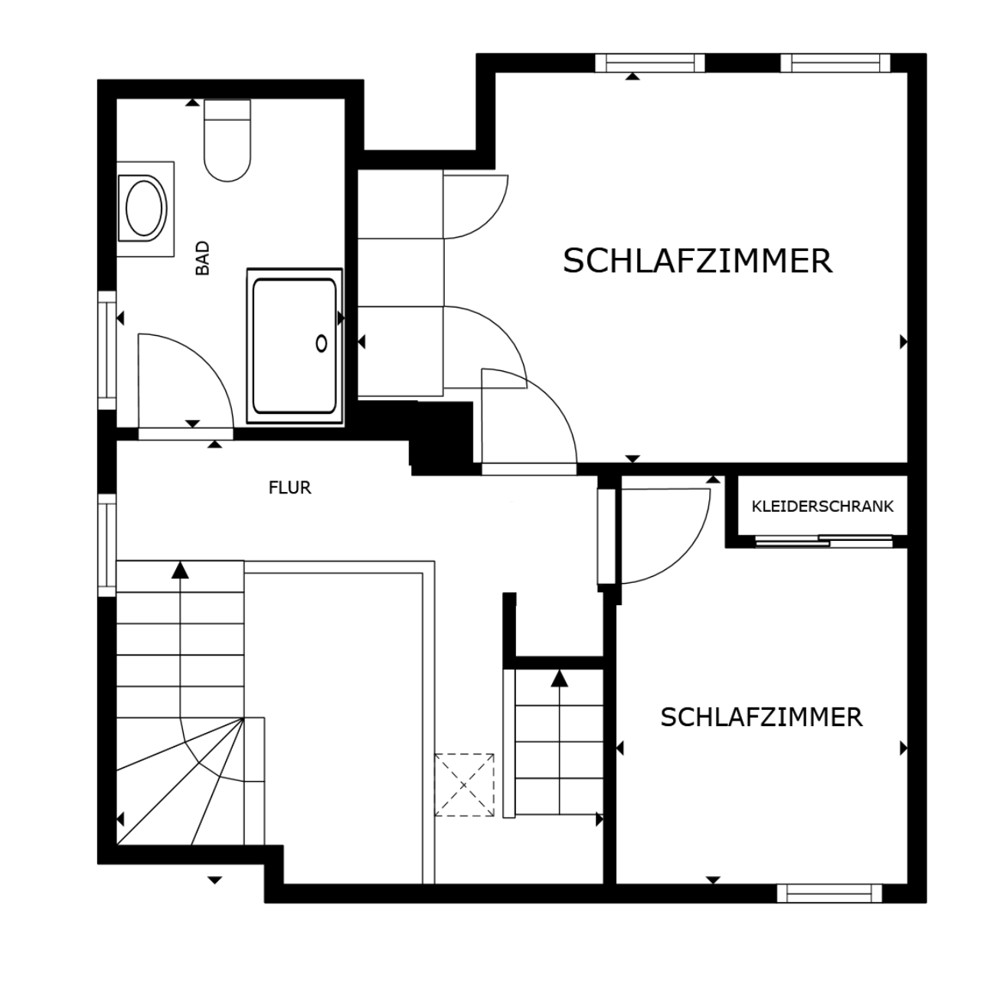 Hörnumer Rarität - Rotklinker Doppelhaushälfte mit Blick auf die Dünen - 1. Stock