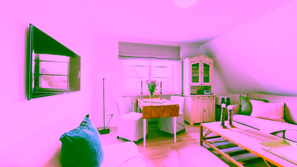 Traumhaftes Landhausambiente: 2-Zimmer-Wohnung in Hörnum - Wohnzimmer